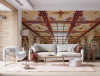 Minton Tile Architectural Archway Wall Mural