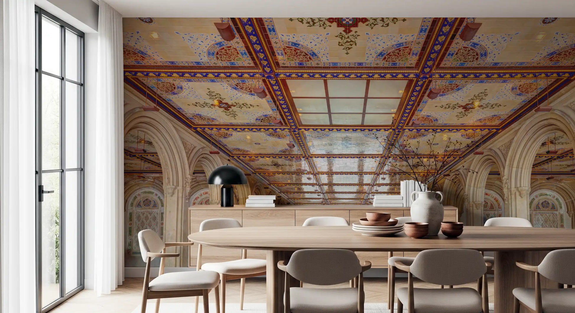 Minton Tile Architectural Archway Wall Mural
