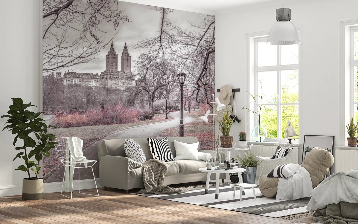 Central Park Skyline Promenade Wall Mural