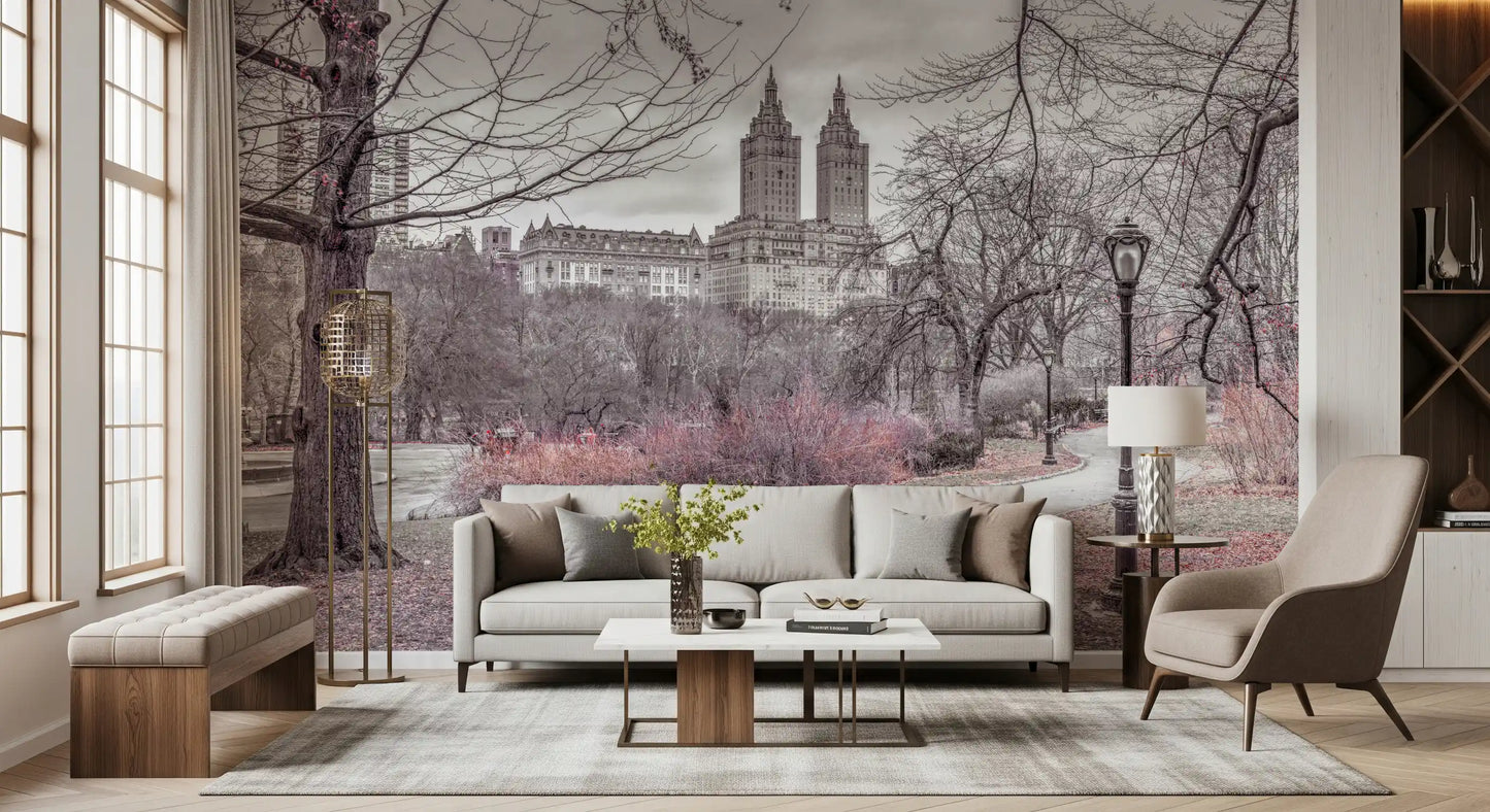 Central Park Skyline Promenade Wall Mural