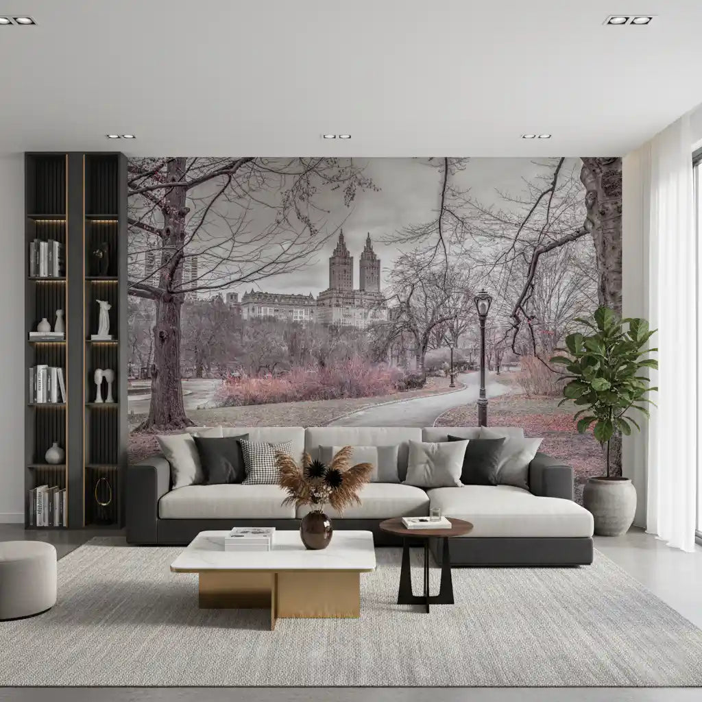 Central Park Skyline Promenade Wall Mural