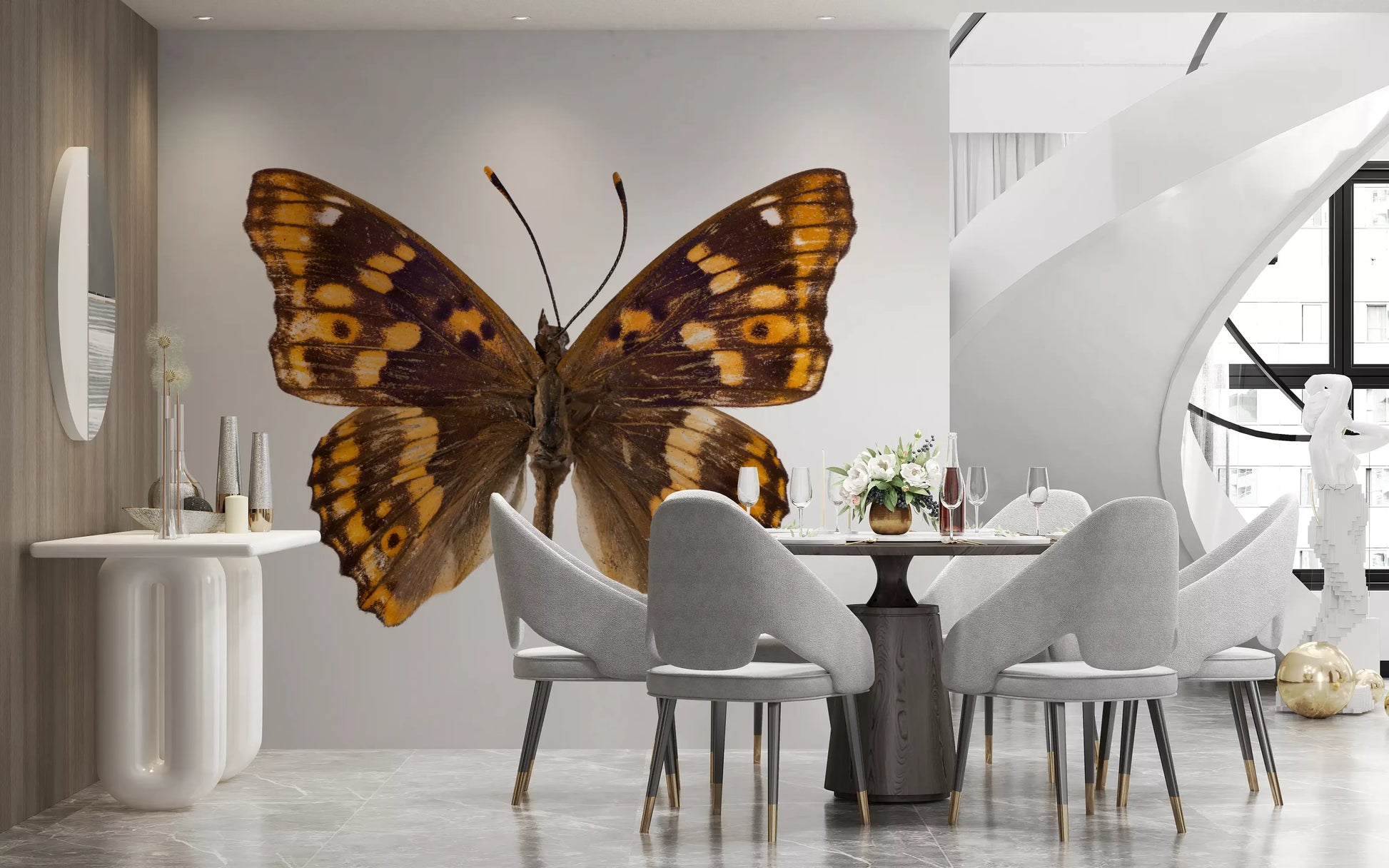 Amber Winged Monarch Wall Mural