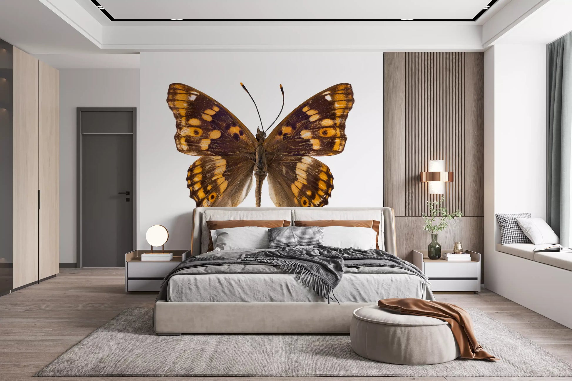 Amber Winged Monarch Wall Mural