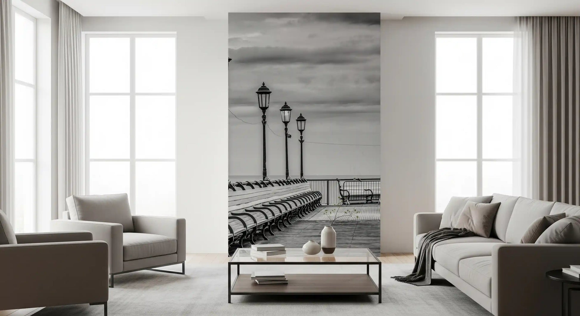 Victorian Pier Promenade Wall Mural
