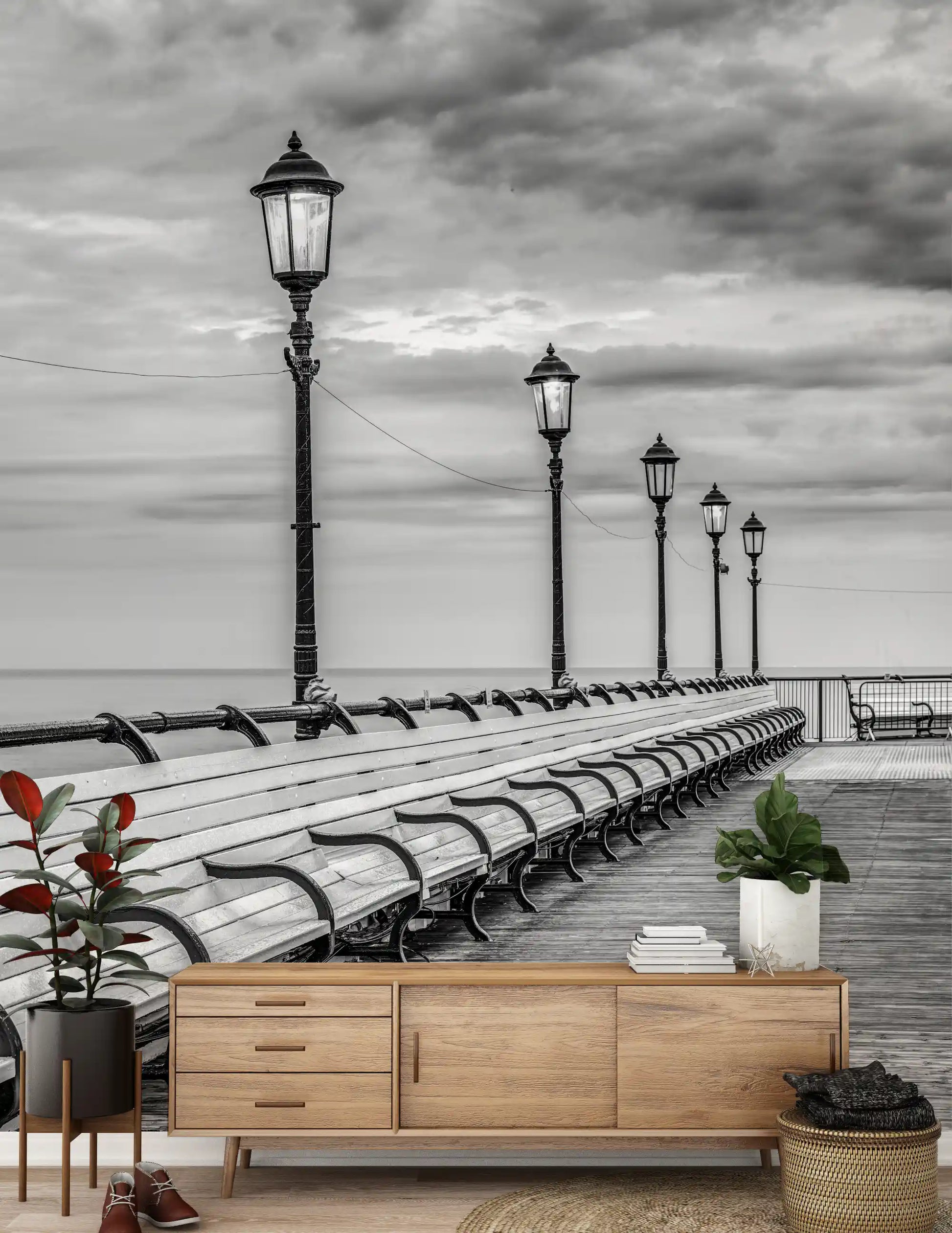 Victorian Pier Promenade Wall Mural