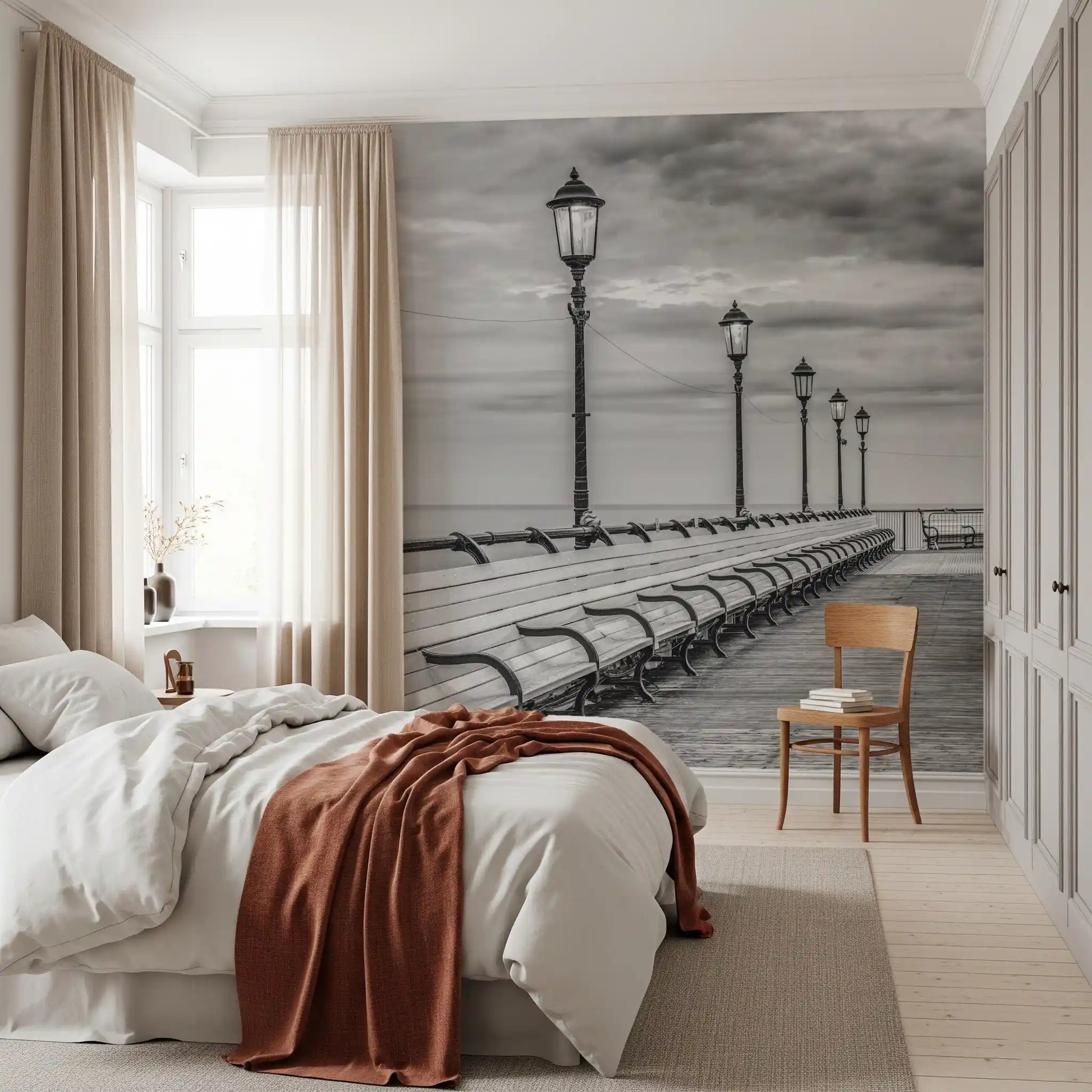 Victorian Pier Promenade Wall Mural