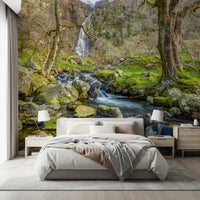 Cascading Highland Waterfall Stream Wall Mural