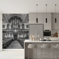Historic Cathedral Pipe Organ Interior Wall Mural