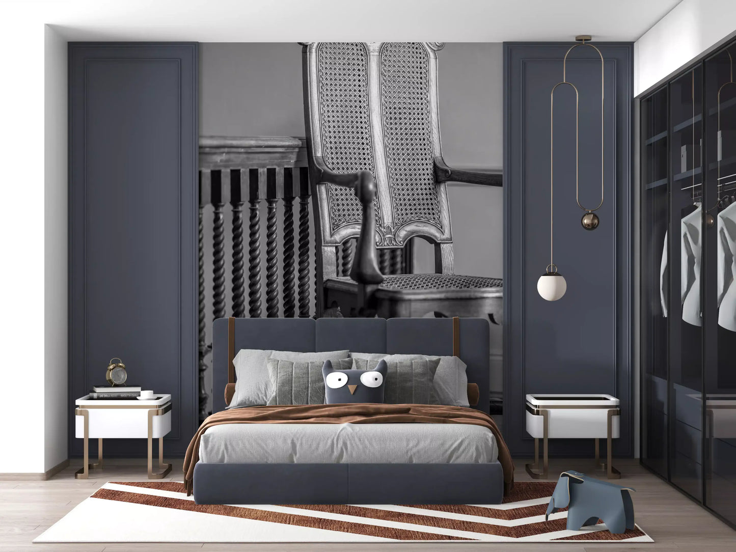 Heritage Ornate Carved Wood Detail Wall Mural