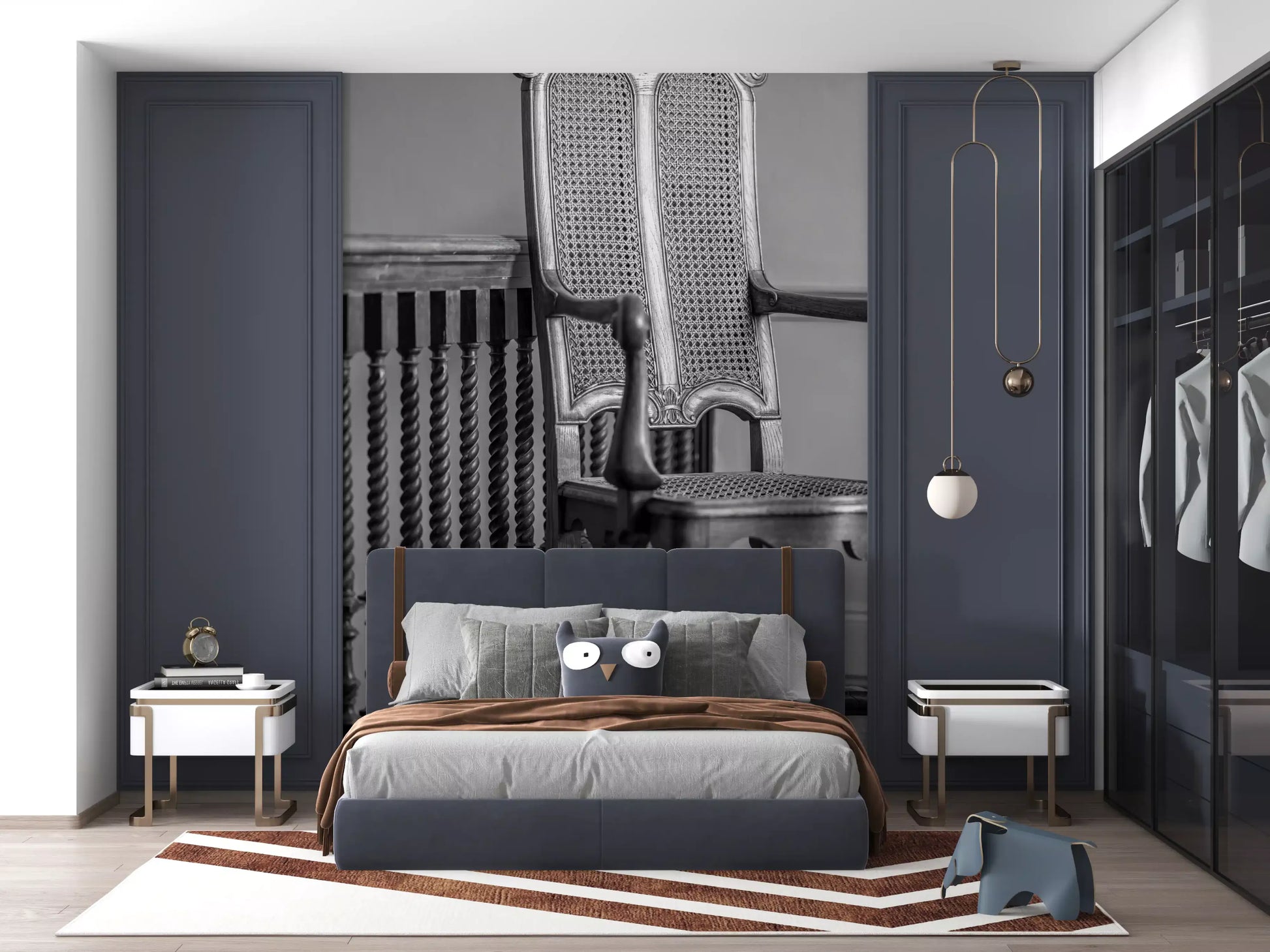 Heritage Ornate Carved Wood Detail Wall Mural