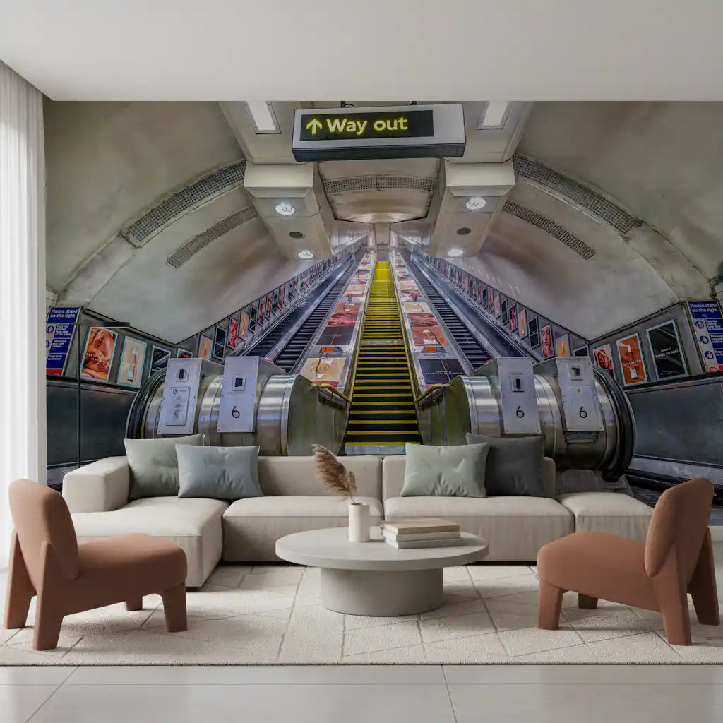 Metropolitan Underground Transit Wall Mural