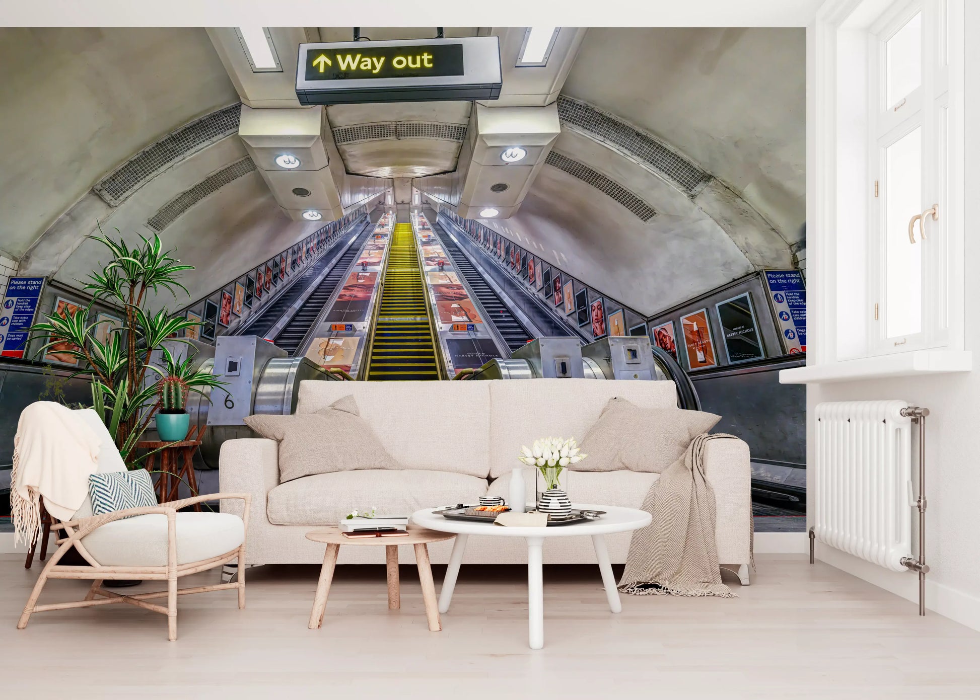 Metropolitan Underground Transit Wall Mural