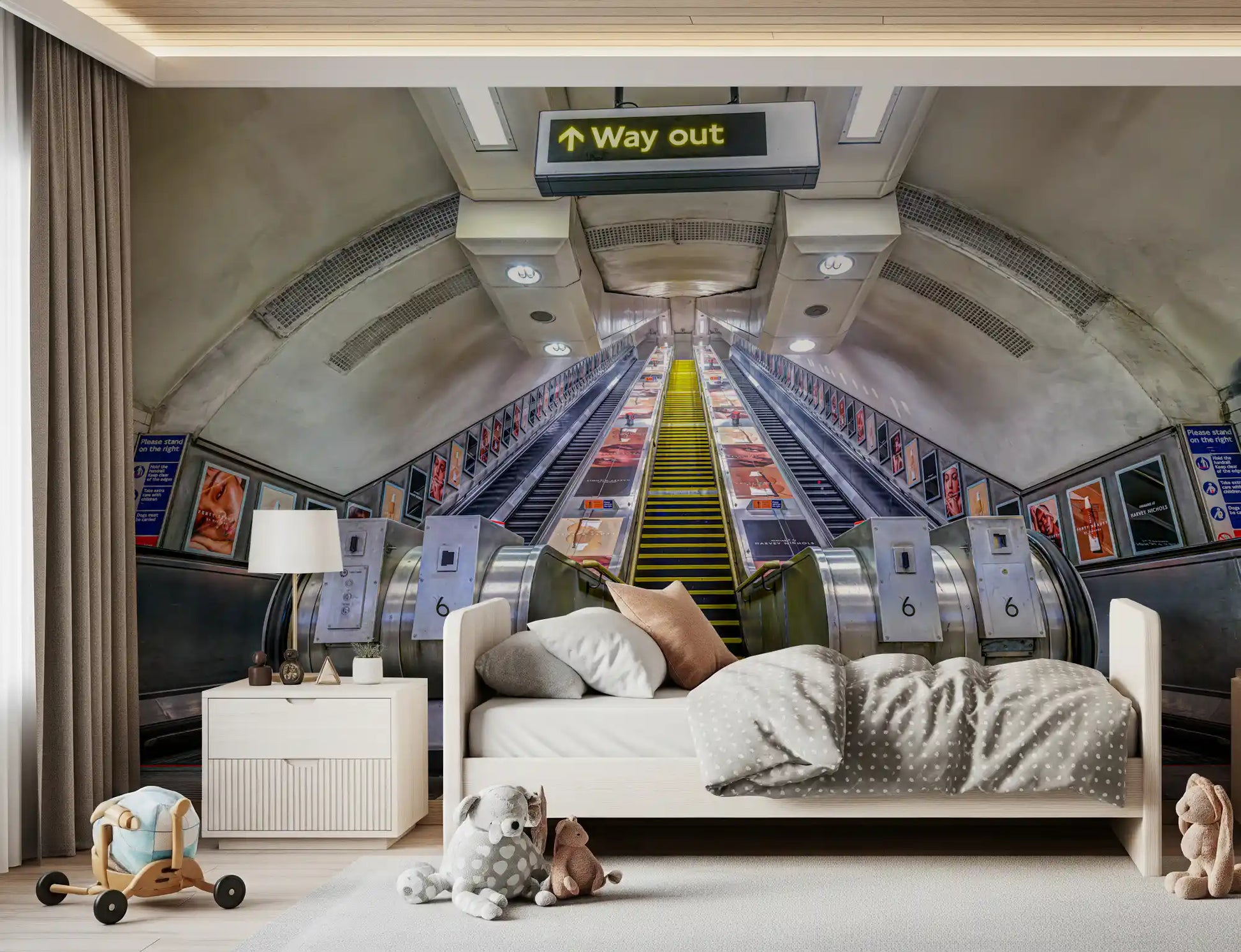 Metropolitan Underground Transit Wall Mural