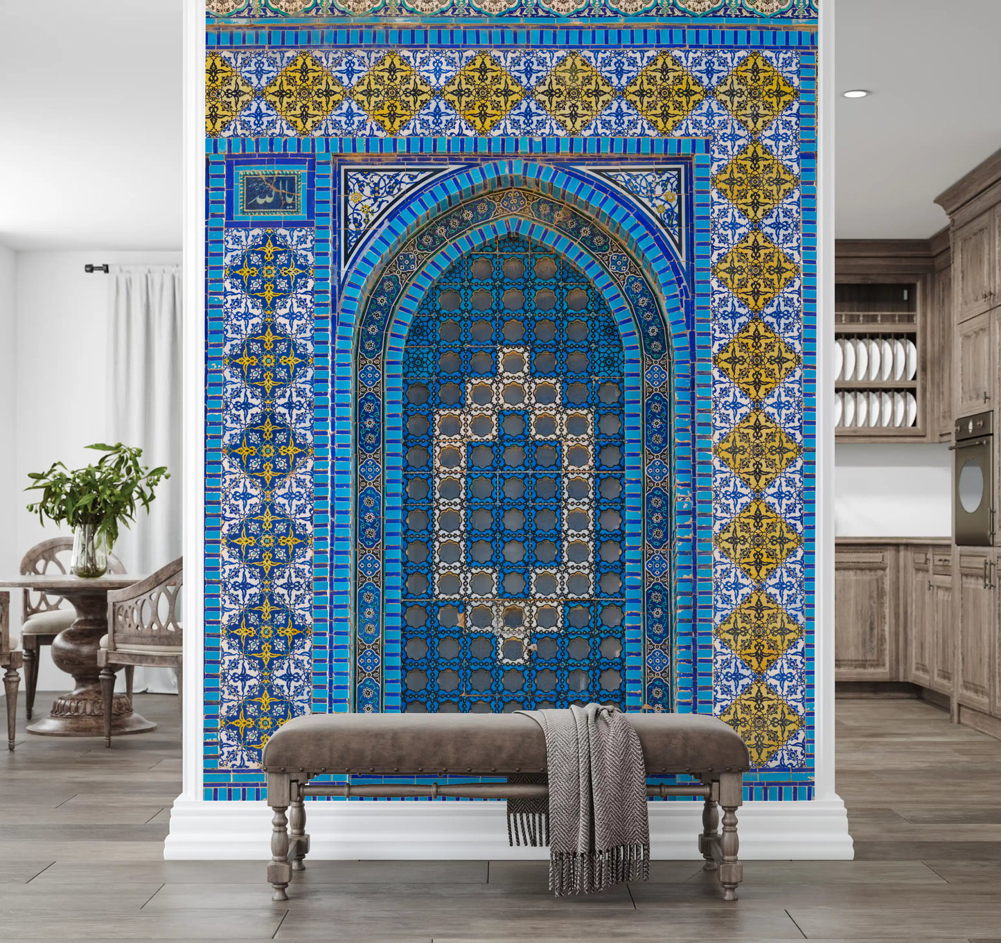 Middle Eastern Mosaic Arch Wall Mural