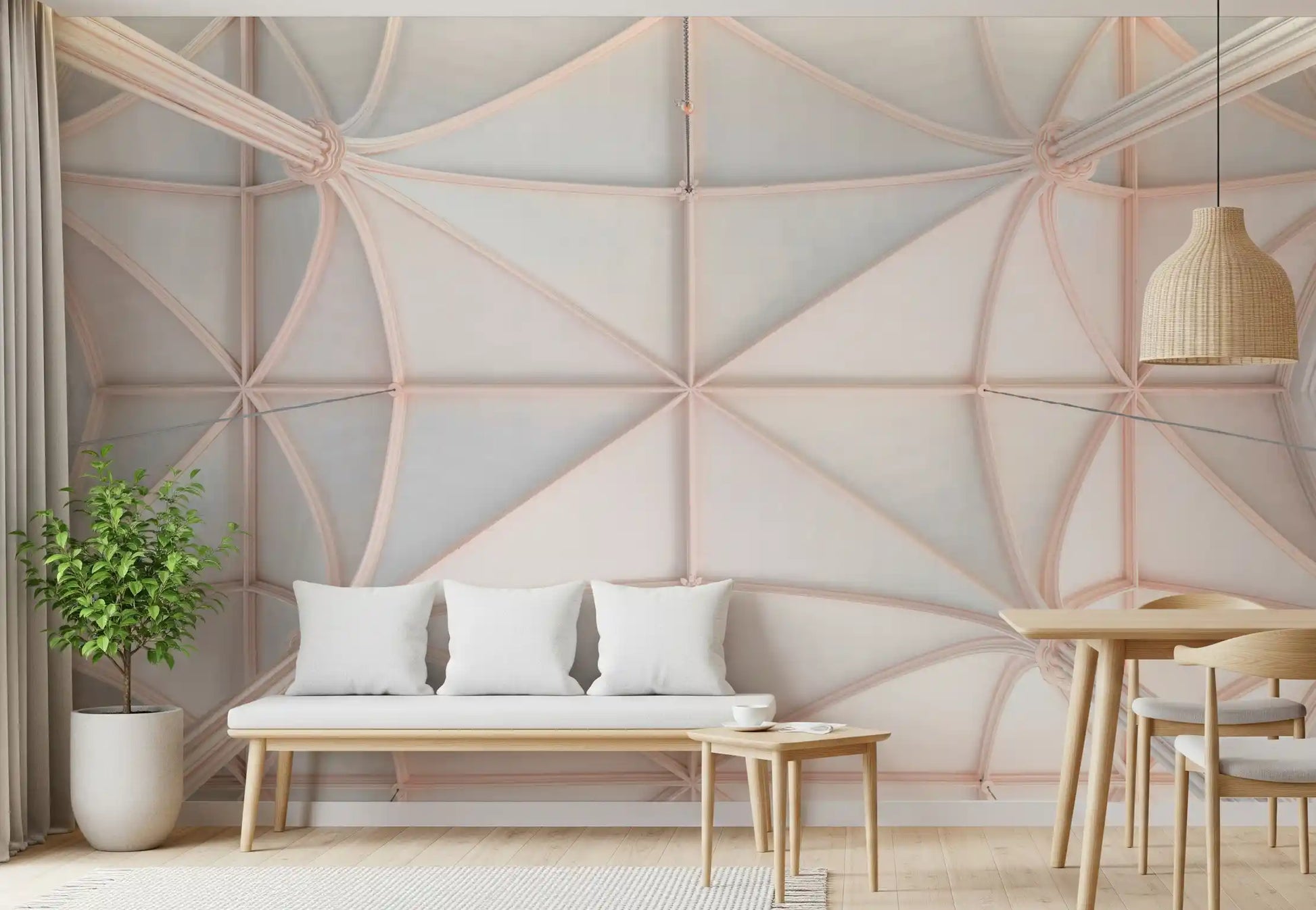 Gothic Vaulted Ceilings Wall Mural