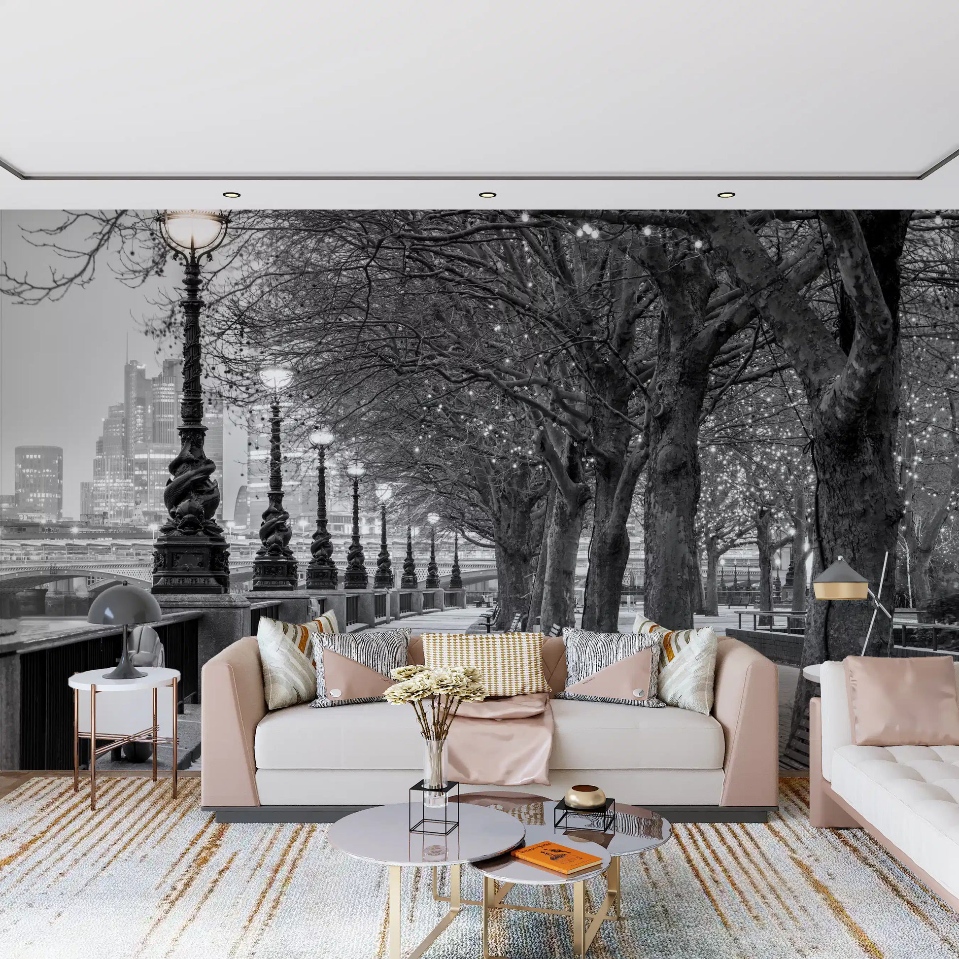 London River Promenade Wall Mural