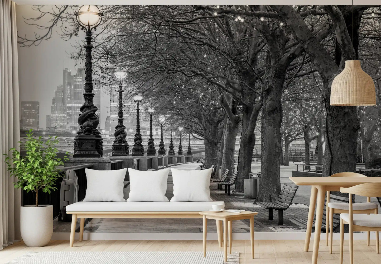 London River Promenade Wall Mural