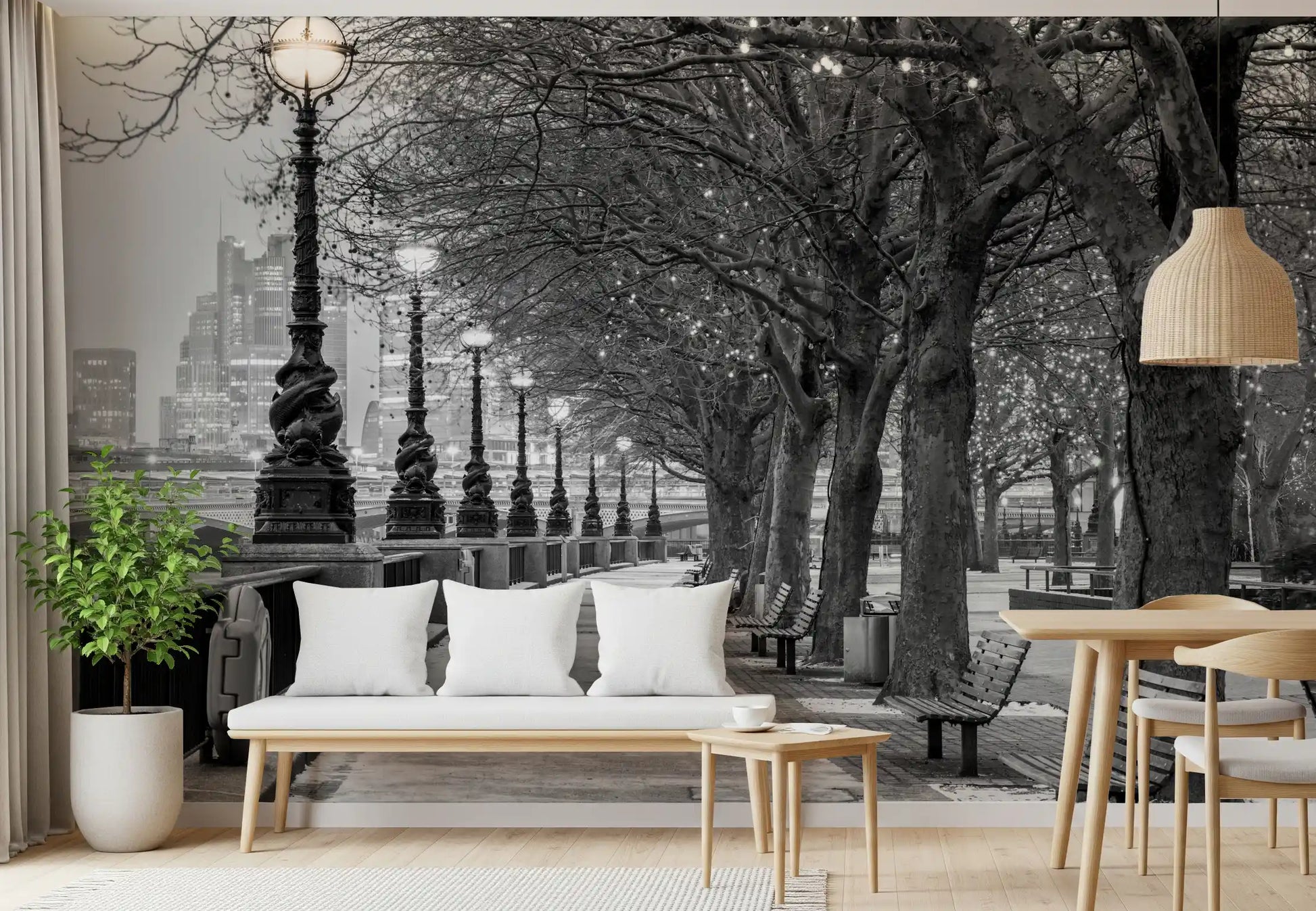 London River Promenade Wall Mural