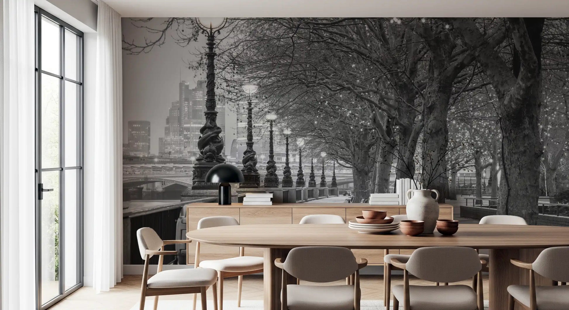 London River Promenade Wall Mural