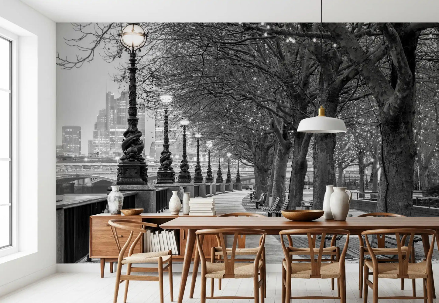 London River Promenade Wall Mural
