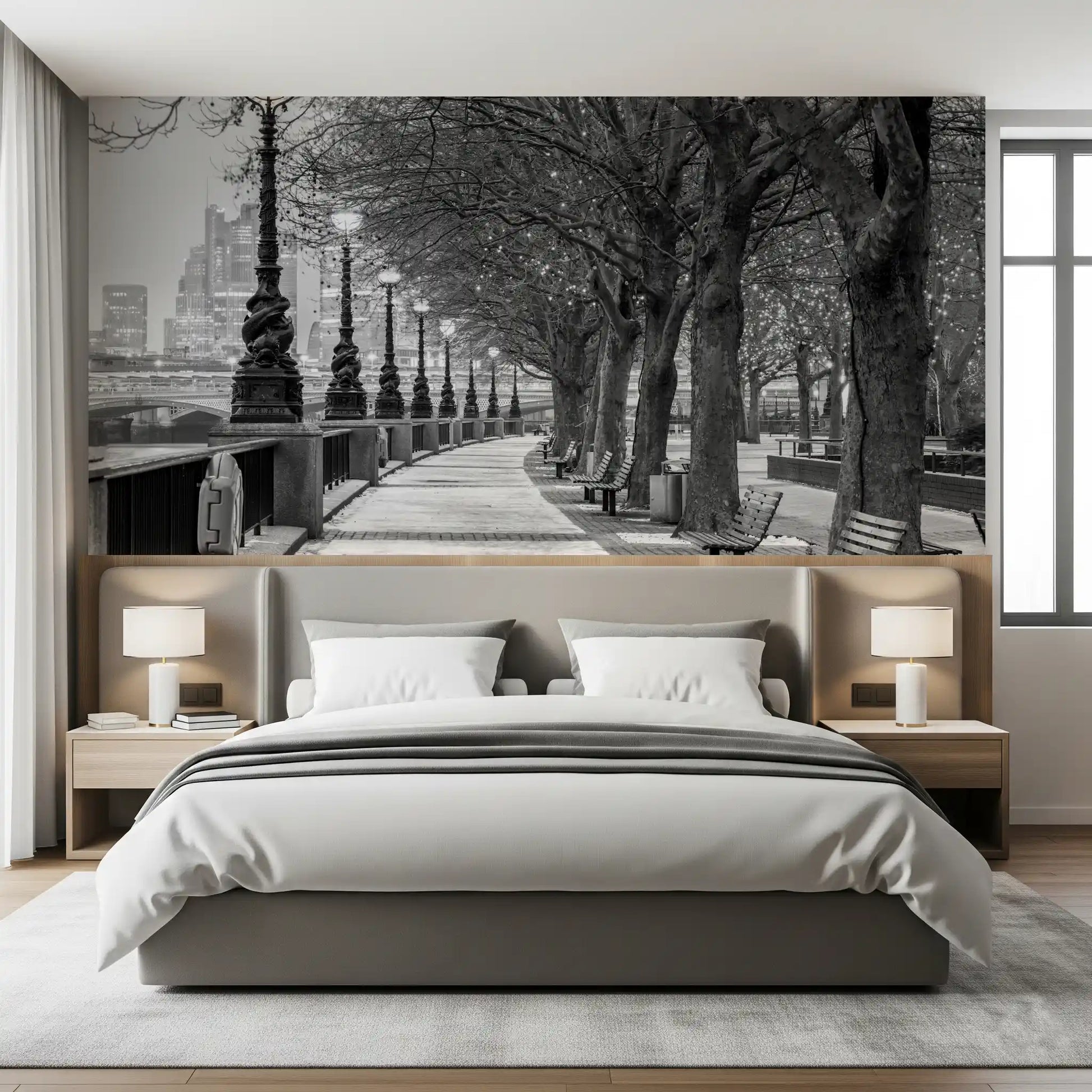 London River Promenade Wall Mural