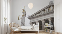 Athena Classical Statue Architecture Wall Mural