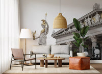 Athena Classical Statue Architecture Wall Mural