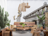Athena Classical Statue Architecture Wall Mural