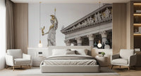 Athena Classical Statue Architecture Wall Mural
