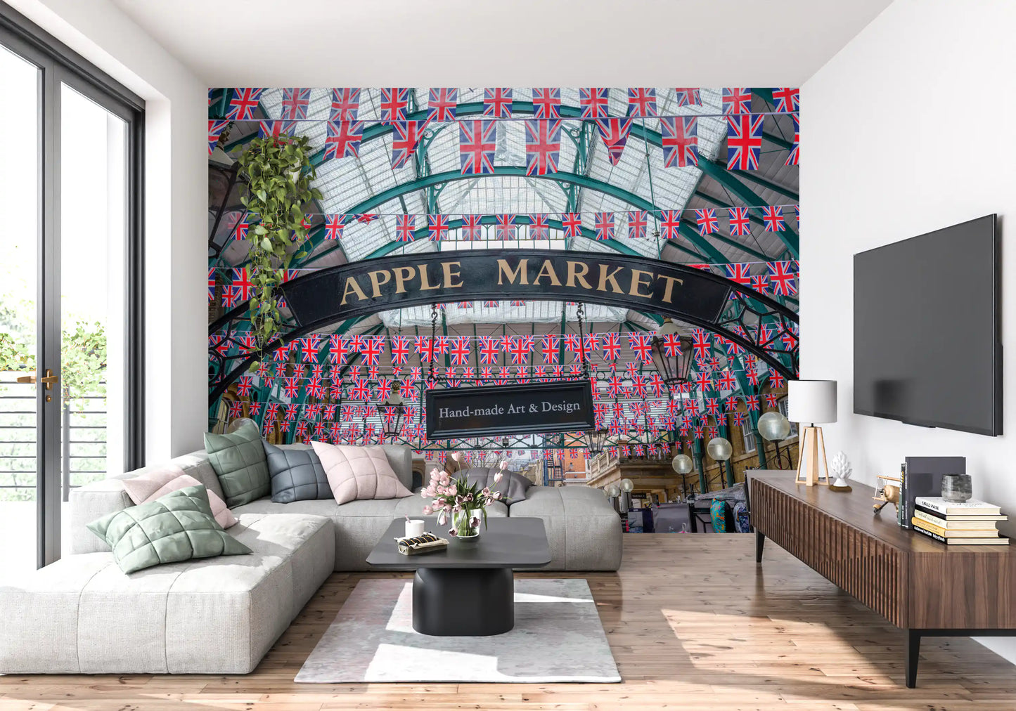 Covent Garden Union Jack Celebration Wall Mural