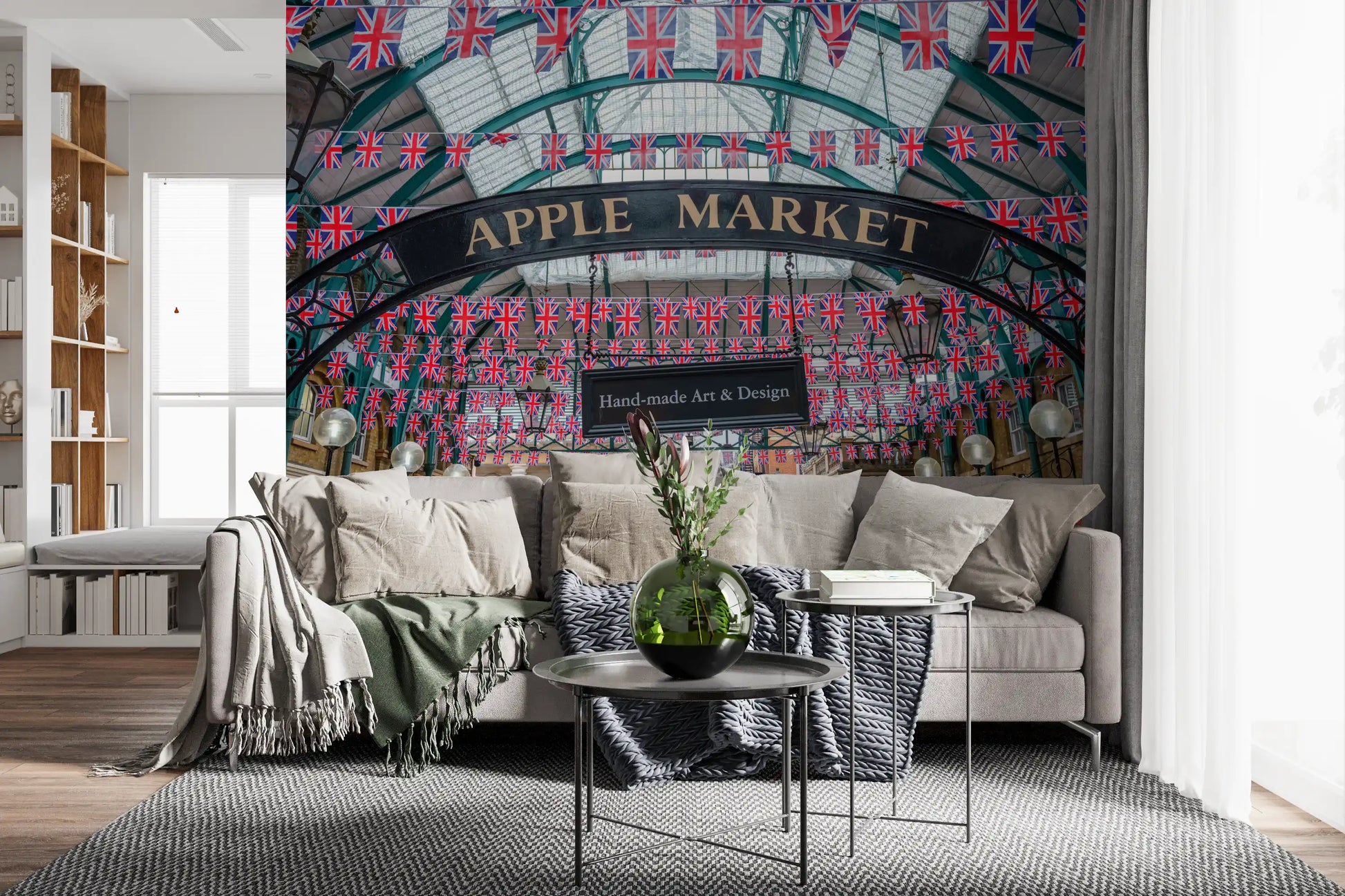 Covent Garden Union Jack Celebration Wall Mural