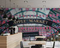 Covent Garden Union Jack Celebration Wall Mural