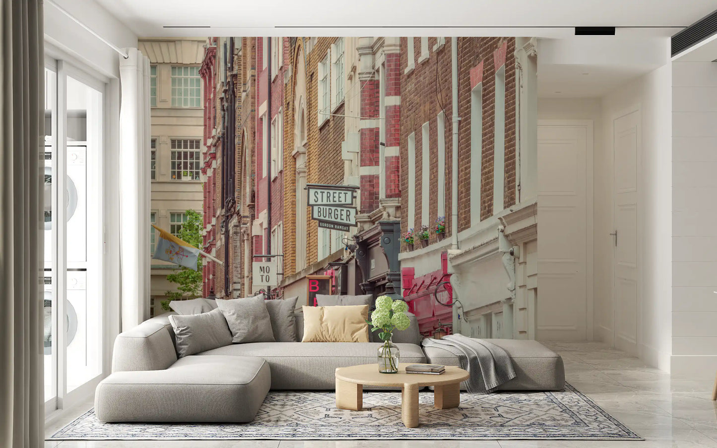 Urban London Streetscape Wall Mural