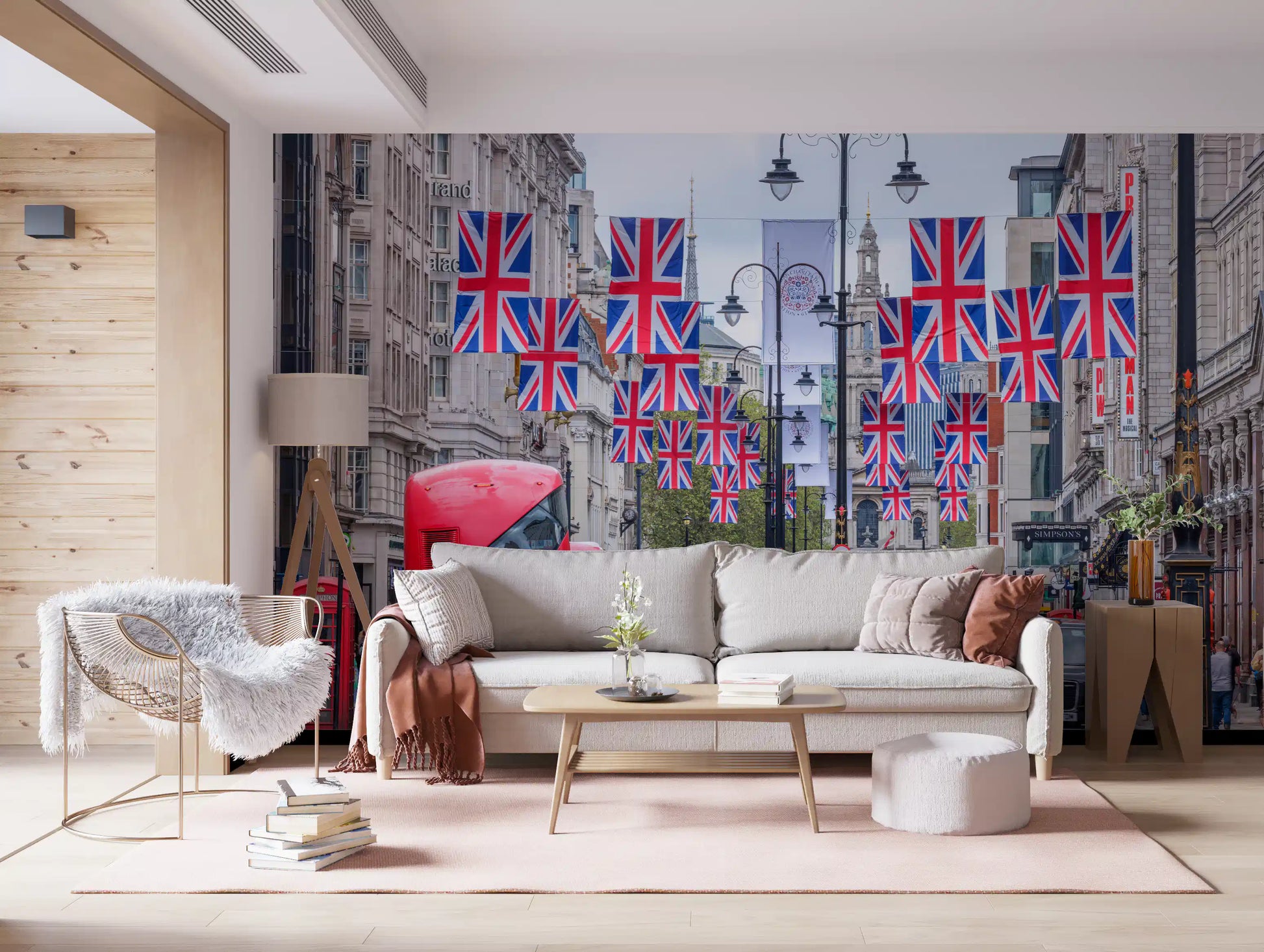 London City Streetscape Wall Mural