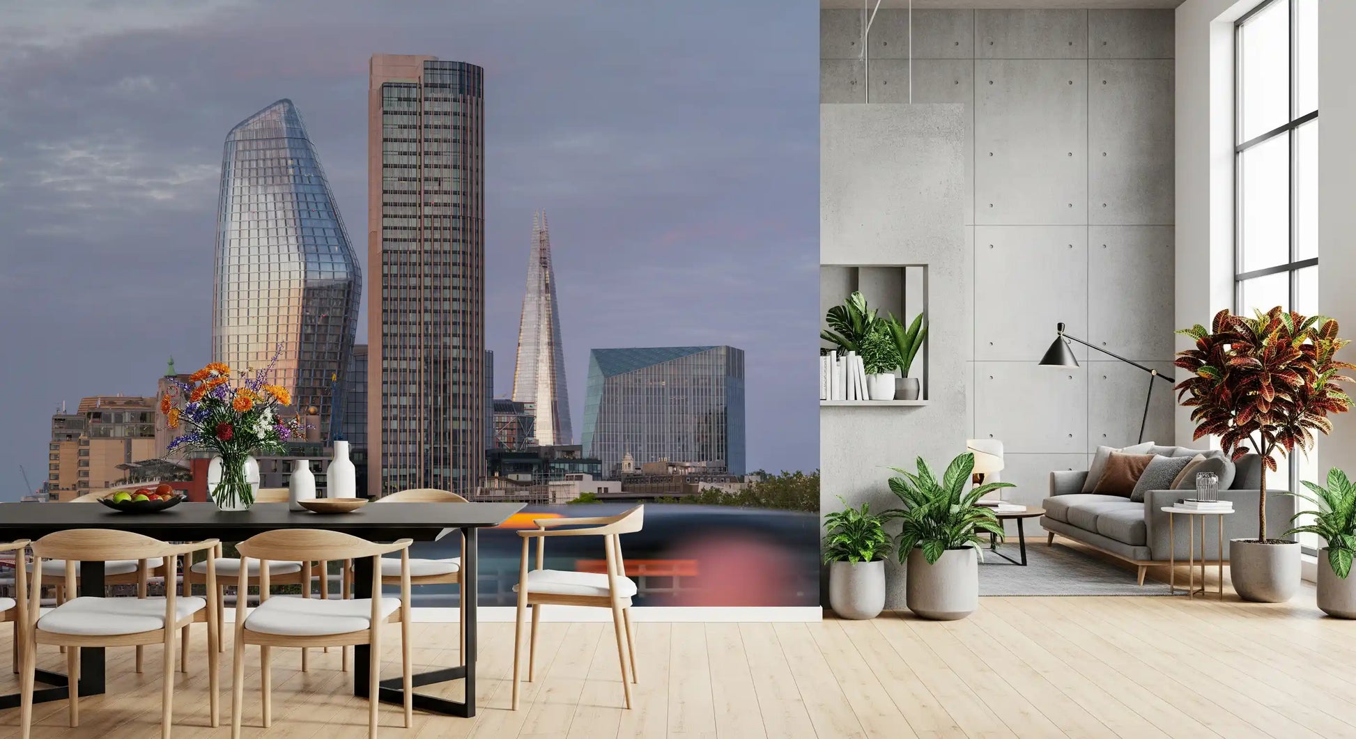 London Metropolitan Skyline Vista Wall Mural