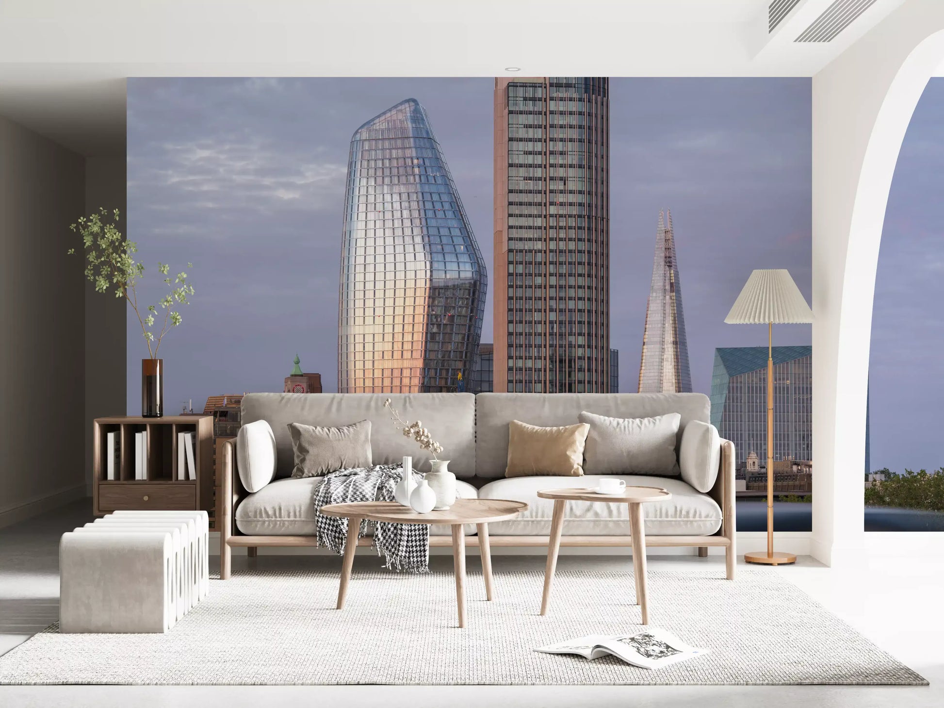 London Metropolitan Skyline Vista Wall Mural