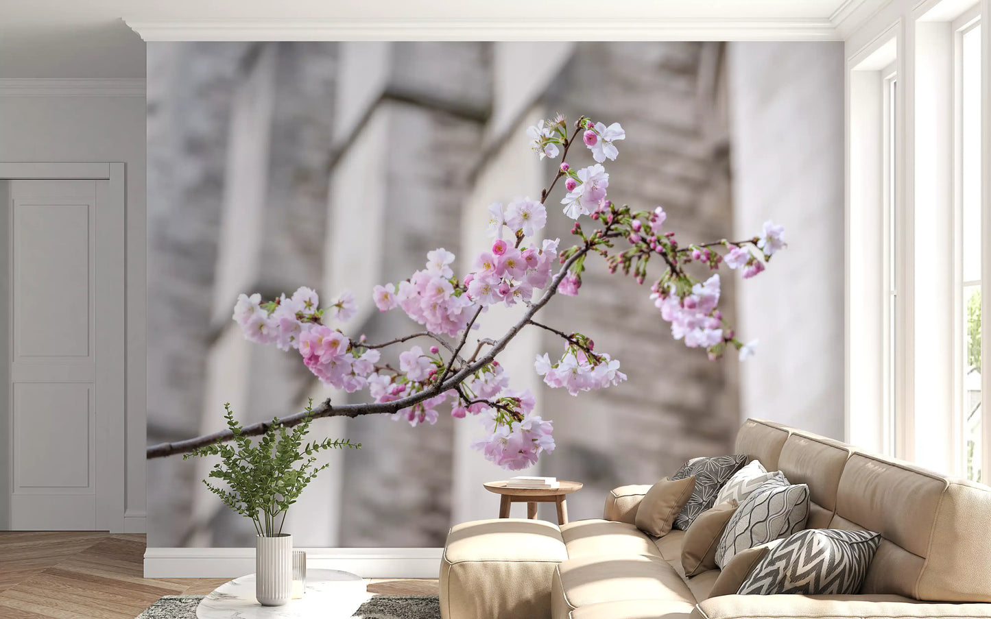Spring Blossom Branch Wall Mural
