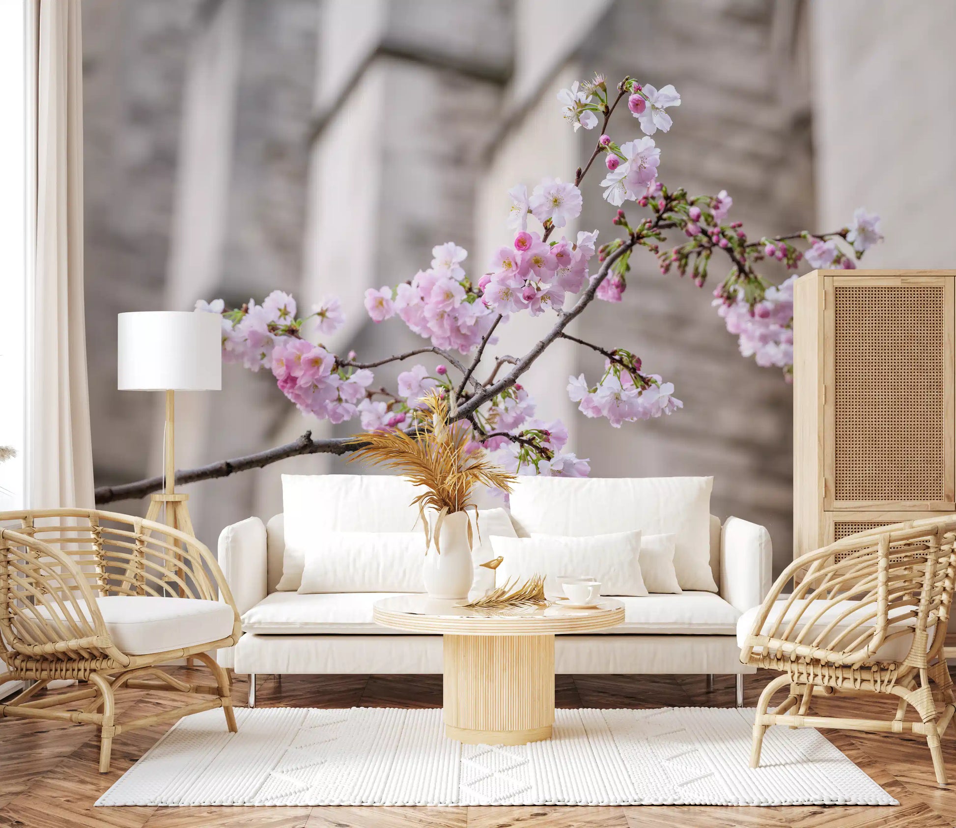 Spring Blossom Branch Wall Mural