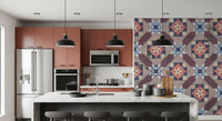 Victorian Geometric Floral Medallion Wall Mural