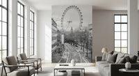 Monochrome London Landmark Skyline Wall Mural