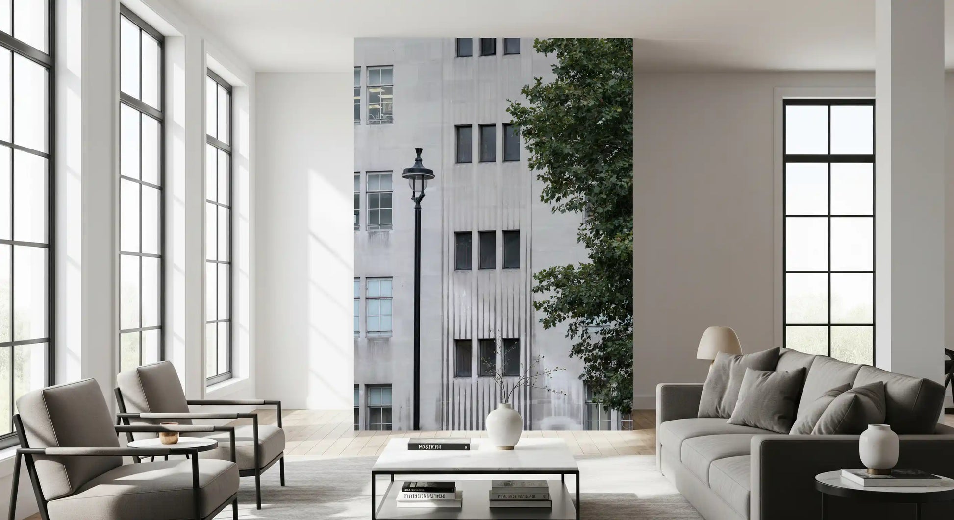 Urban Facade Geometry Wall Mural