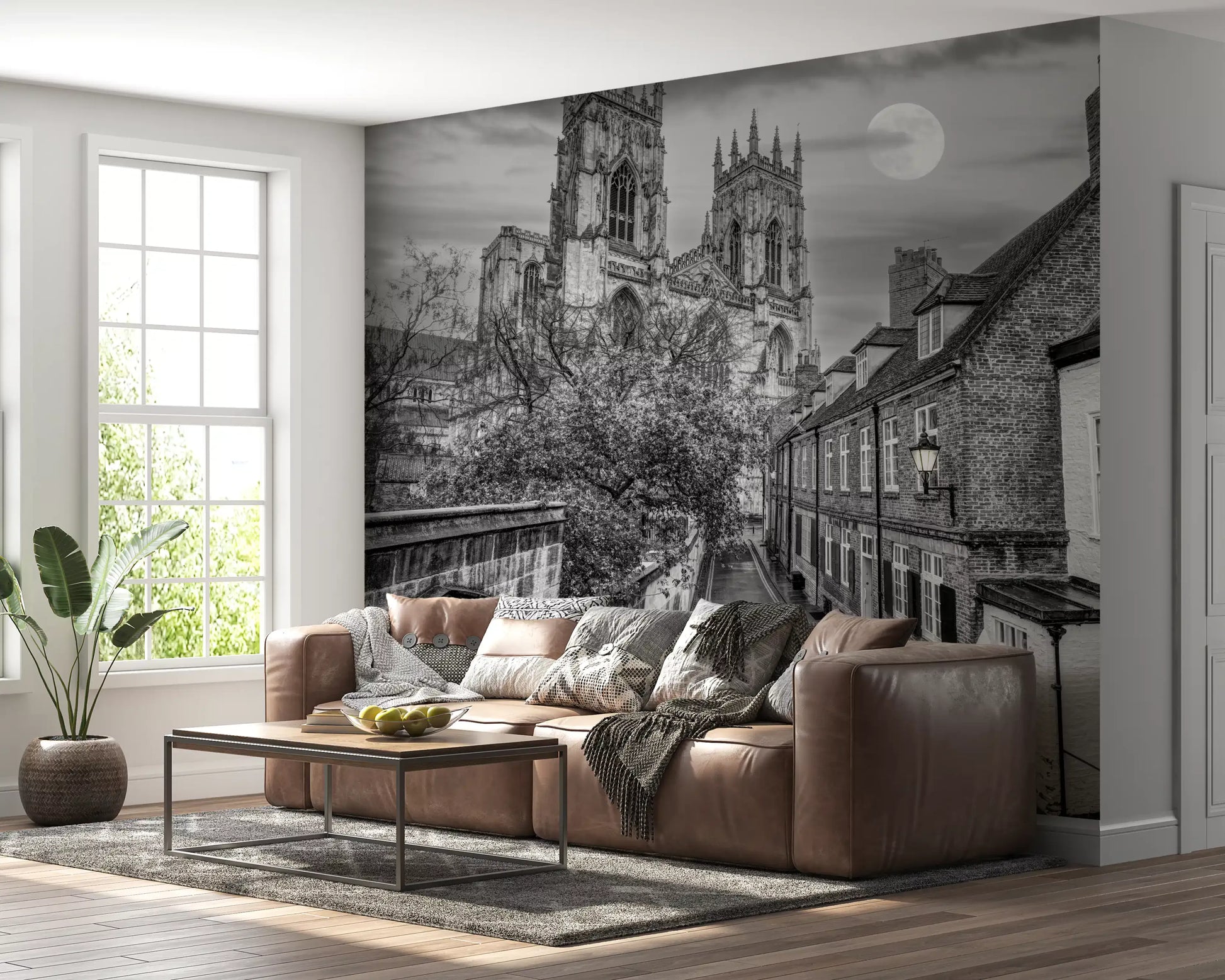 York Minster Moonlight Alley Wall Mural
