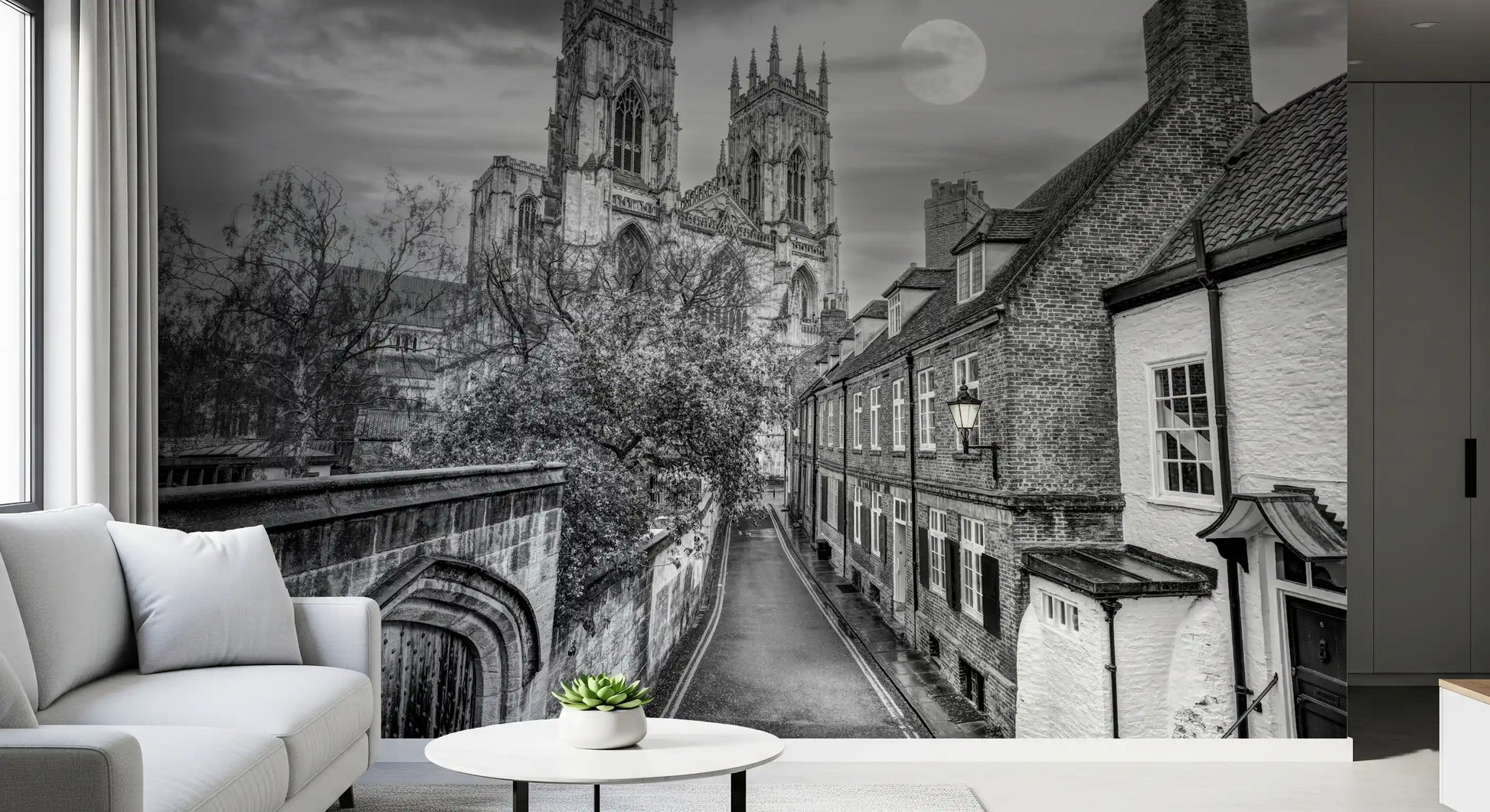York Minster Moonlight Alley Wall Mural