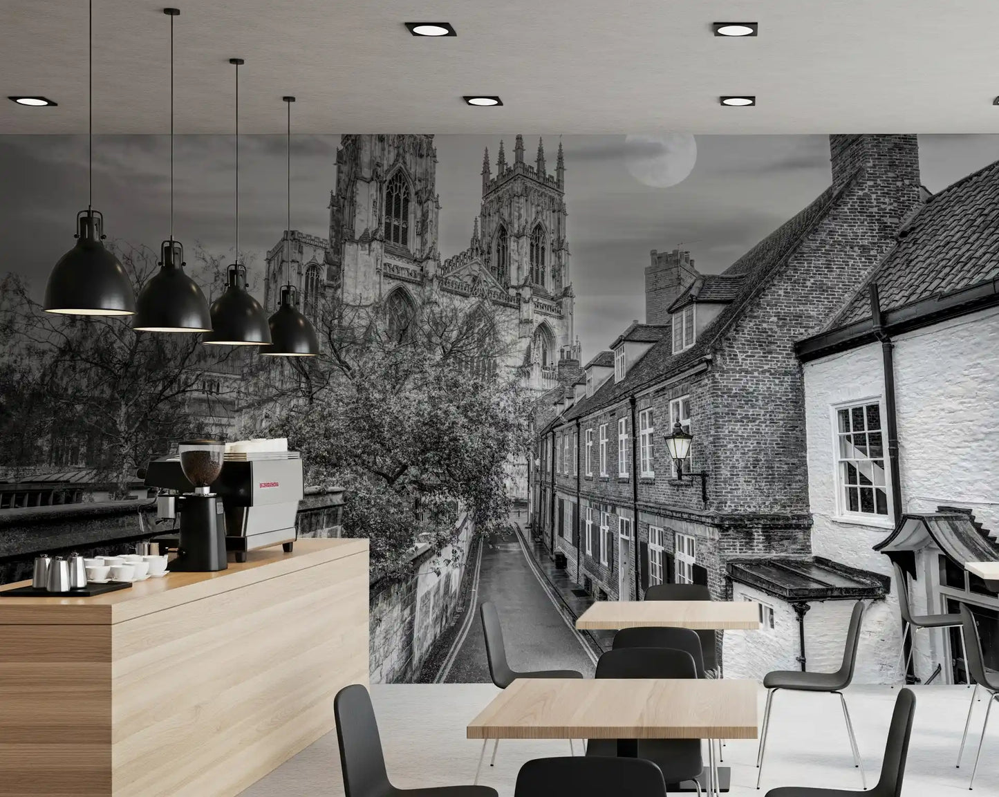 York Minster Moonlight Alley Wall Mural