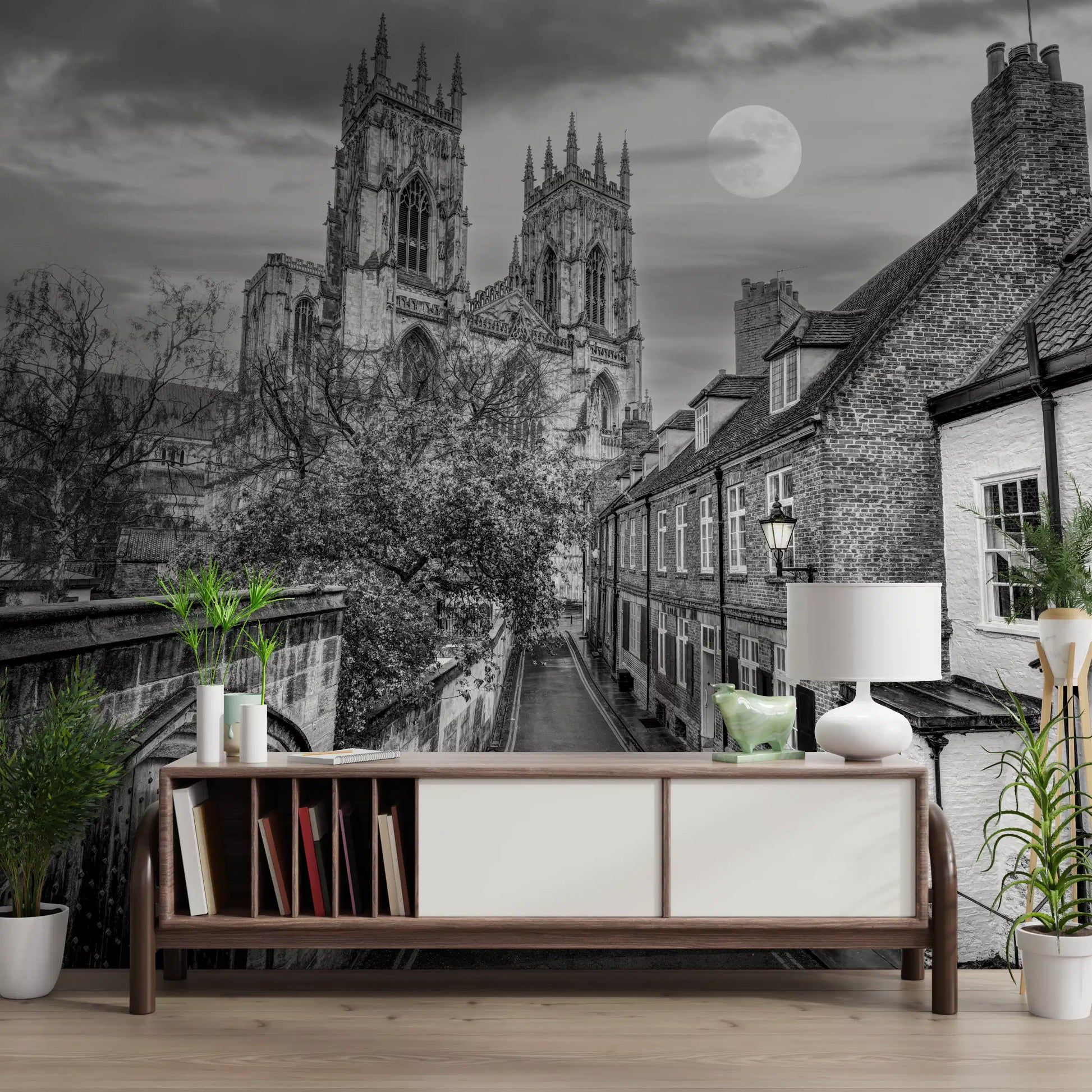 York Minster Moonlight Alley Wall Mural