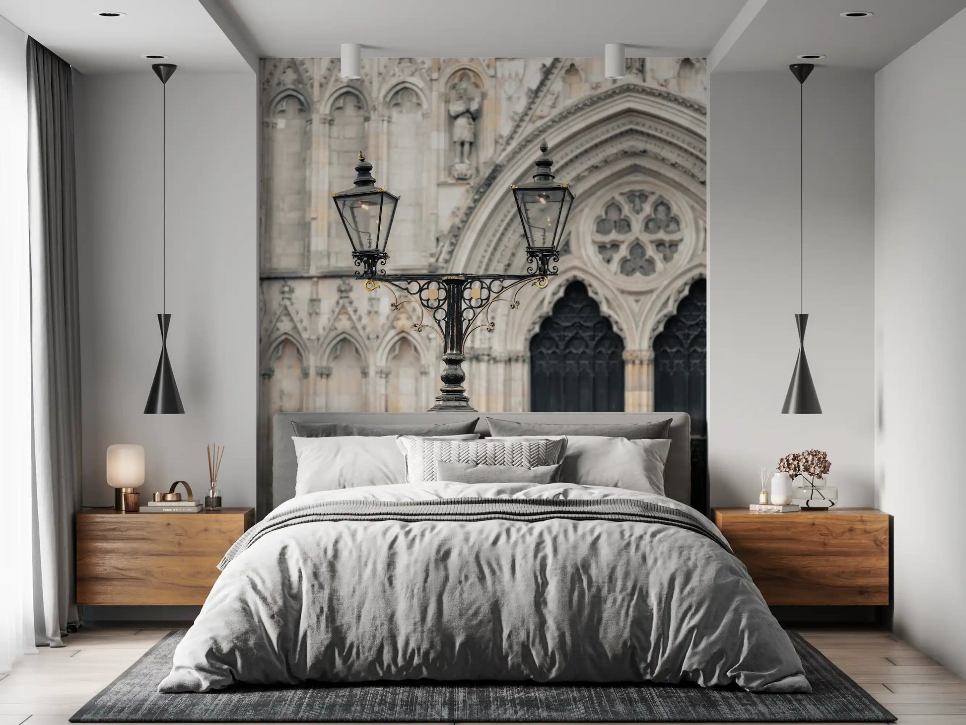 Gothic Cathedral Lantern Wall Mural