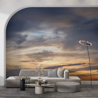 Golden Dusk Horizon Wall Mural