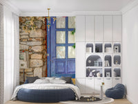 Mediterranean Blue Doorway Wall Mural