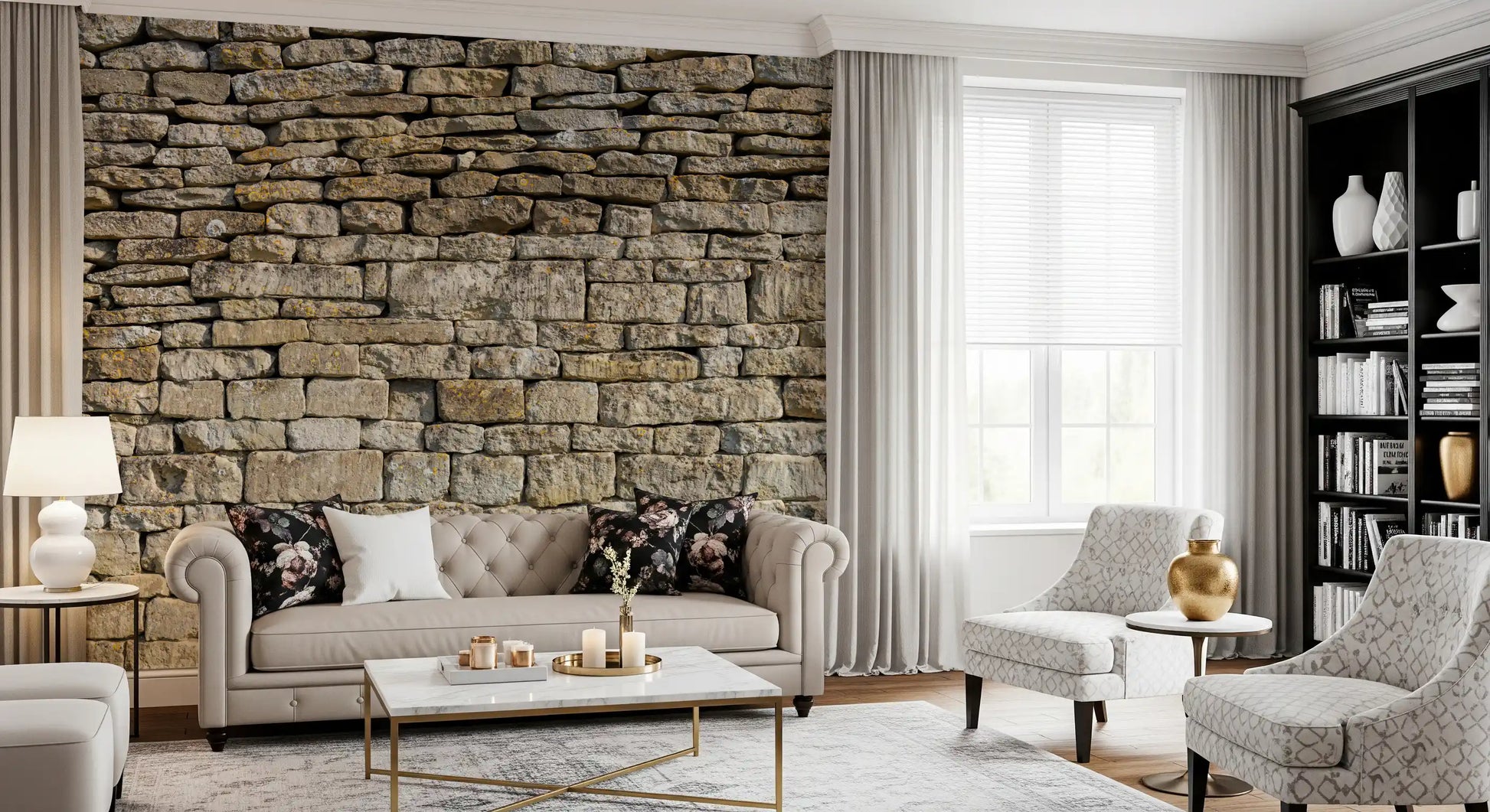 Cotswold Stone Stacking Wall Mural
