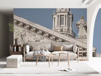 Neoclassical Architectural Facade Wall Mural